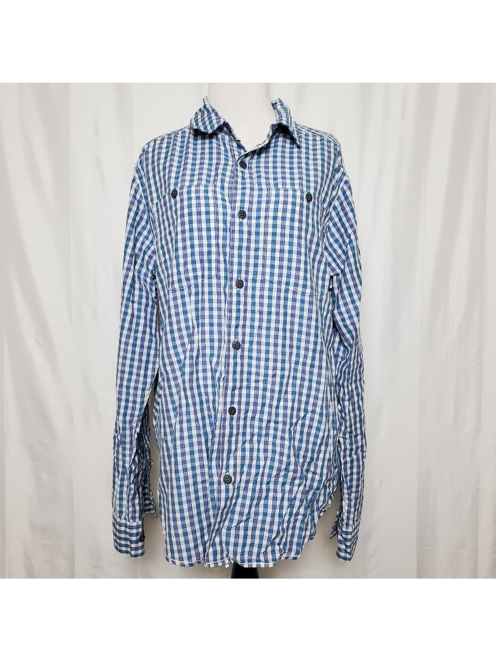 Men's The North Face Plaid Button Down Shirt Medium